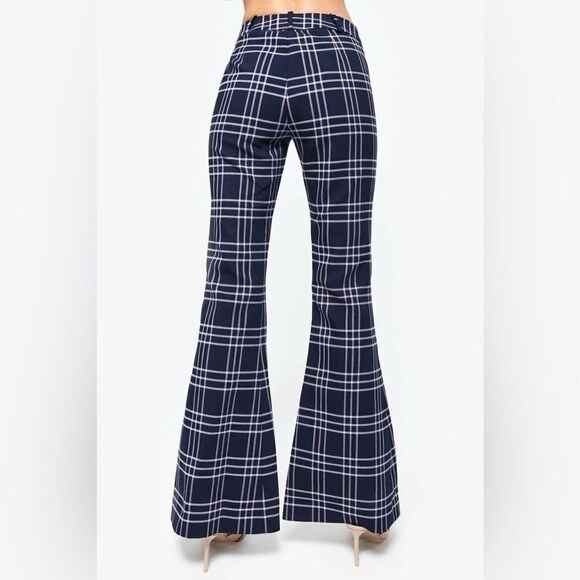 Plaid Flare Pants for Women - Picture 7 of 7